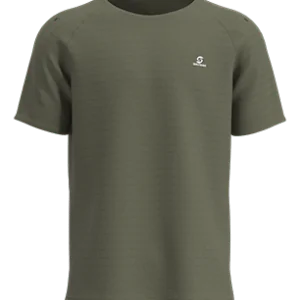 Men's sports seamless short sleeve Green