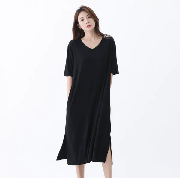 2024 Ladies’ Loose Cotton Pajamas with Pockets – Perfect Sleepwear for All Seasons
