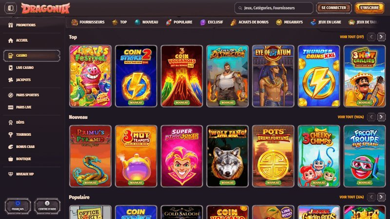 Découvrez Dragonia Casino, le Nouveau Casino en Ligne Populaire en France