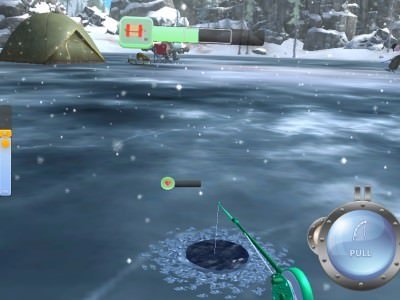 Ice fishing game gambling in Canada
